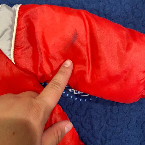 VIntage Sears Baby Hooded Puffer jacket Size Small 12m 70's 80's - Picture 8 of 12